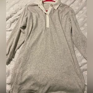 Grey and white sweater dress size small